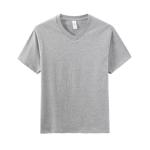 Camiseta de algodón pesado v cuello view 3