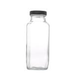 Botella de vidrio transparente de 8 oz view 1