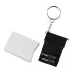 Mesure de bande et boîte à outils sur un porte-clés view 1