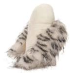 Sorcier hiboux enneigé peluche animal farci view 4
