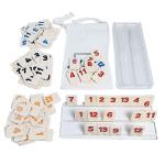Israeli mahjong conjunto con cajones de cuero pu bolsa view 1