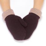 Mitten de punto bicolor view 1