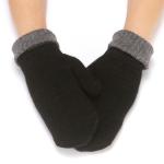 Mitten de punto bicolor view 2
