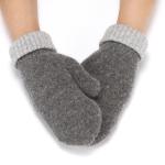 Mitten de punto bicolor view 5