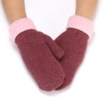 Mitten de punto bicolor view 7