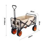 Camping extérieur pliant chariot utilitaire view 3