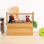 Condimento de madera caddy view 1