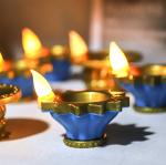 Simulation de lumière de bougie led pour diwali view 2