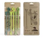 Cactus swizzle stick set view 4
