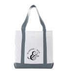 Personalizado logo policanvas tote bolsa view 2