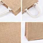 Mini jute regalo tote view 2