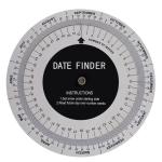 Disque de calcul de la date papier view 1