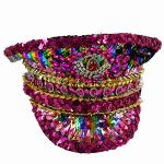 Sombrero de la fiesta de lentejuelas de diamante view 3