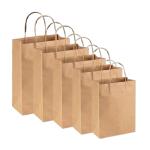 Bolsa de kraft para pizza con mangos view 1