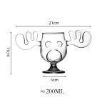 Tasse en orignal de verre view 2