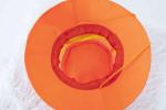 Sombrero de cubo adulto naranja view 3