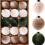 Ornement de noël boules de velours ensemble view 1