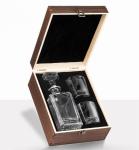 Décanteur avec 2 verres - boîte en bois view 1