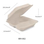 8" contenedor de alimentos a base de plantas view 1
