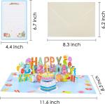 3d musical cumpleaños pop up tarjeta view 2