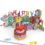 3d musical cumpleaños pop up tarjeta view 1