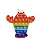 Langosta arco iris burbuja pop fidget juguete view 1