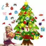 Diy sintió árbol de navidad conjunto 30pcs view 3