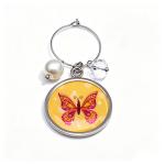 Pendentif de coupe de vin en alliage view 2