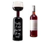 Verre de bouteille de vin view 2