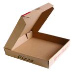 Cajas de pizza de cartón blanco view 1