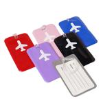 Etiqueta de equipaje pvc con reverso view 1