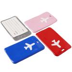 Etiqueta de equipaje pvc con reverso view 2