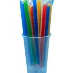 Paille jetable en plastique view 1
