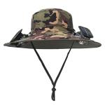 Chapeau solaire à double ventilateur pour utilisation en plein air view 5