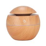 Humidificateur de champignon rond à grain de bois view 2