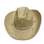 Sombrero de vaquero de paja verano con borde view 1