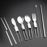 Set de coutellerie pliable en 6 pièces view 2