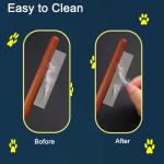 Brosse de toilettage petit chien en bois view 2
