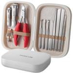 Manicure set pedicure kits acero inoxidable clipper herramientas de cuidado personal con caja de plástico view 2