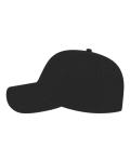 Casquette de baseball 6 panneaux noir view 2