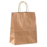 Sac en papier kraft naturel avec poignées view 2