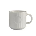 12oz élégant tasse à café en céramique rayée view 1