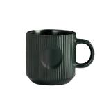 12oz élégant tasse à café en céramique rayée view 3