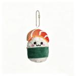 Porte-clés en peluche sushi saumon view 1
