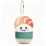 Porte-clés en peluche sushi saumon view 2