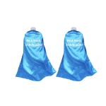 Adulto vestido de satinado cape view 2
