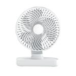 Usb recargable ventilador oscilante de escritorio view 1