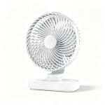 Usb recargable ventilador oscilante de escritorio view 2