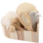 Kit de baño de bandeja de madera view 1