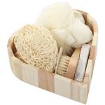 Plateau en bois ensemble de bain de lofah naturel view 1